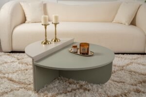 Houten salontafel "Orion" 90 x 60 x 30 cm - Essengroen