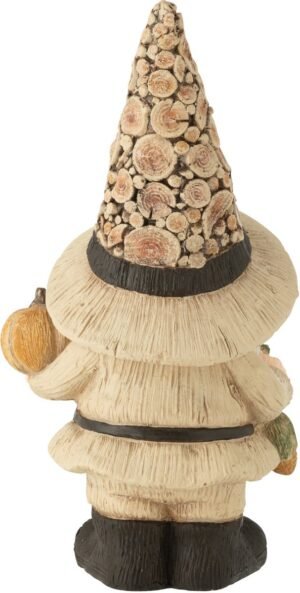 J-Line figuur Kabouter - hout - polyresin - naturel - large
