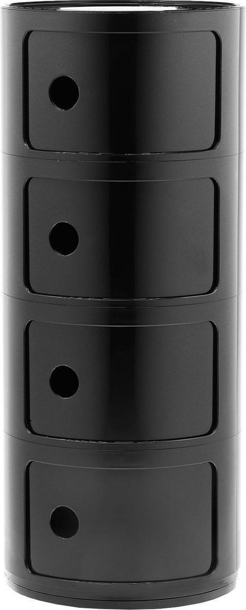 Kartell Bijzettafel Componibili Large - Zwart