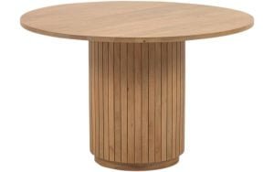 Kave Home Kave Home Licia, Ronde tafel licia van massief mangohout met een natuurlijke afwerking Ø 120 cm (mtk0169)