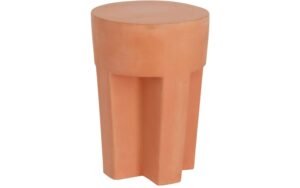 Kave Home Kave Home Tuinmeubel Vilena, Vilena bijzettafel terracotta Ø 33 cm