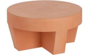 Kave Home Kave Home Vilena, Vilena koffietafel terracotta Ø 60 cm