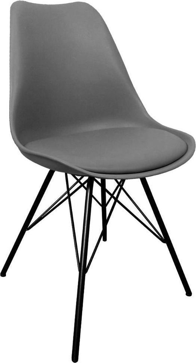 Kick Kuipstoel Metal Luuk - Donker Grijs