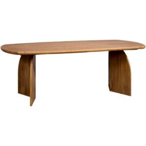 Leen Bakker - Eettafel Vik- Naturel - 220x110 Cm - Mangohout - Bruin