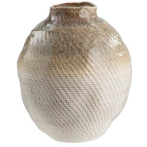 Leen Bakker - Vaas Bloesem - - 30,5xØ26 Cm - Keramiek - Bruin - B30.5 Cm