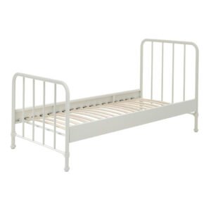 Leen Bakker - Vipack Bed Bronxx - 90x200 Cm - Metaal - Wit - 208x98.5x110 Cm