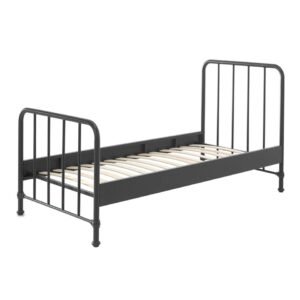 Leen Bakker - Vipack Bed Bronxx - 90x200 Cm - Metaal - Zwart - 208x98.5x110 Cm
