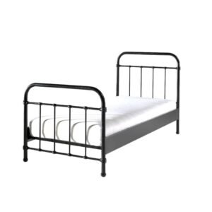 Leen Bakker - Vipack Bed New York - 90x200 Cm - Metaal - Zwart