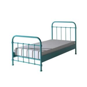 Leen Bakker - Vipack Bed New York - Mint - 90x200 Cm - Metaal - Groen