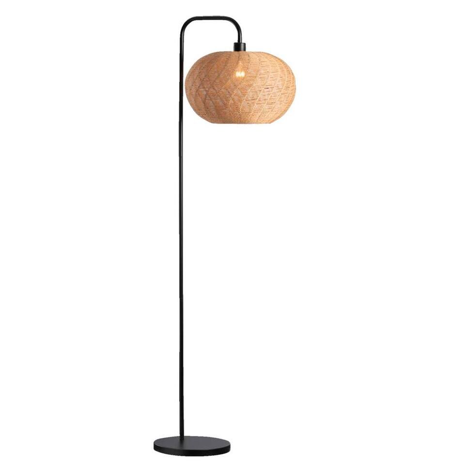 Leen Bakker - Vloerlamp Joya - Naturel - 158 X 40 Cm - Papier - Beige - H157 Cm