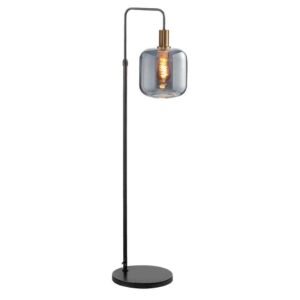 Leen Bakker - Vloerlamp Toulouse - 108-150x35x28 Cm - Glas - Zwart