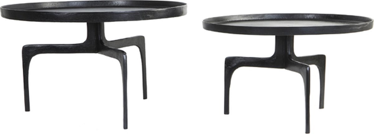 Light & Living - Salontafel PANO - Ø75x44cm - Brons - Set van 2