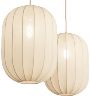 Lumidora Hanglamp 74884 - TACK - 2 Lichts - E27 - Beige - Zand - Metaal