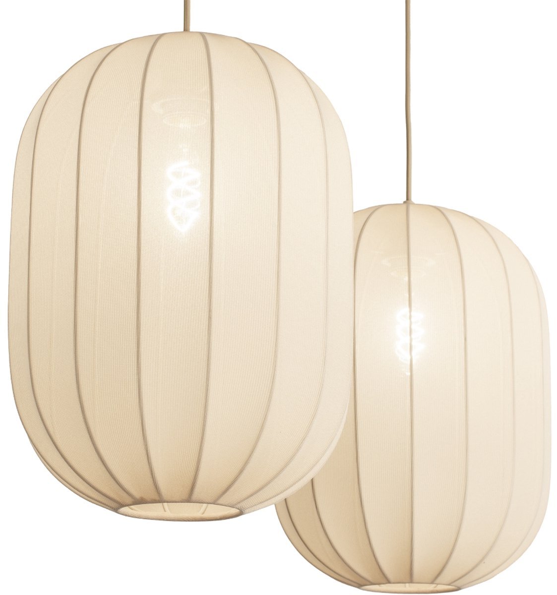 Lumidora Hanglamp 74884 - TACK - 2 Lichts - E27 - Beige - Zand - Metaal