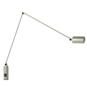 Lumina Daphine bureaulamp met tafelschroef brushed nickel