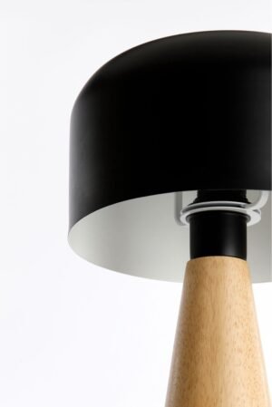 Luqaza Tafellamp Aimo - Zwart - Ø25cm - Modern