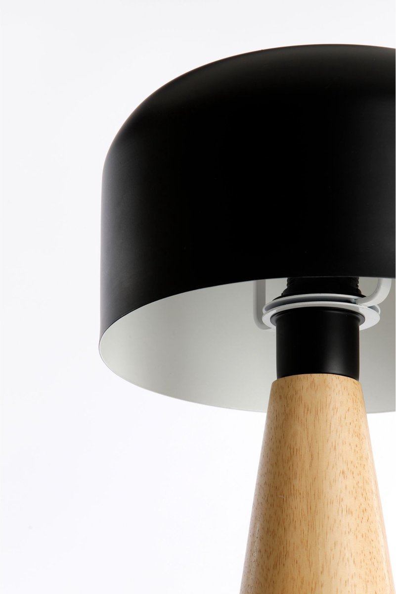 Luqaza Tafellamp Aimo - Zwart - Ø25cm - Modern