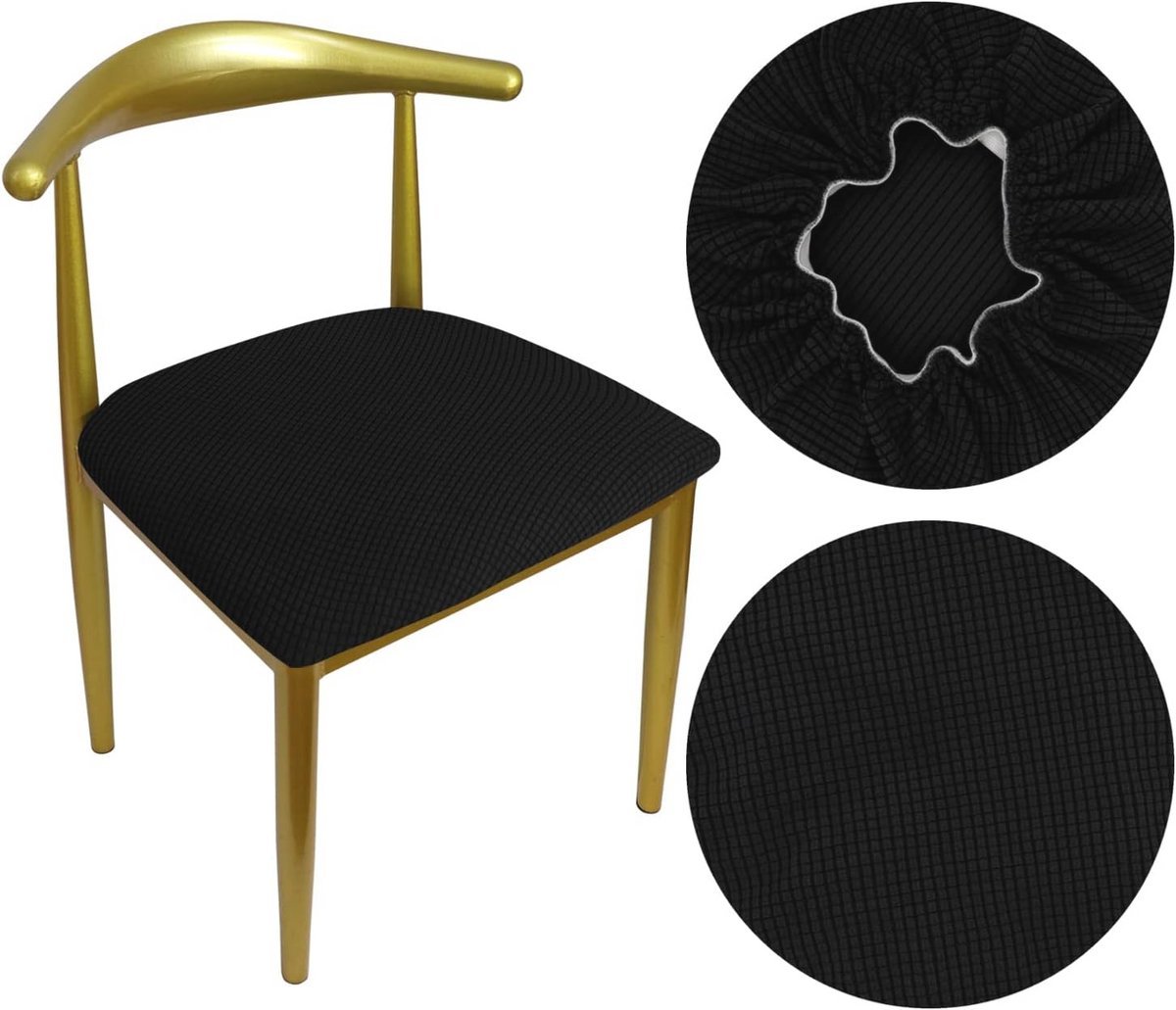 Luxe Ronde Stoelhoes voor Eetkamerstoelen - Rekbare en Wasbare Bescherming, Diameter 36-50cm