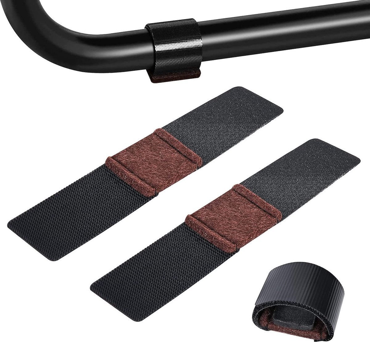 Meubel-vilten pads met klittenbandsluiting, 32 stuks viltglijders voor slee en zijstoelen, beschermt hardhouten vloeren, voorkomt krassen, vermindert geluiden