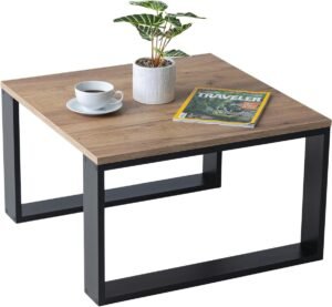 Moderne Salontafel 65x65 cm - Rechthoekige Koffietafel voor Woonkamer