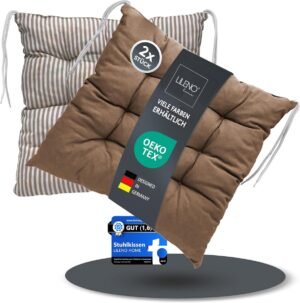 Omkeerbare Stoelkussens Set van 2 - Groen, 40x40 cm - Voor Binnen en Buiten