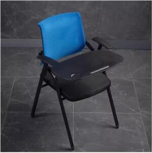 Opvouwbare Bureaustoel - Comfortabele Kruk - Thuiskantoor Meubilair - Ergonomisch Design - Taille Unique - Zwart