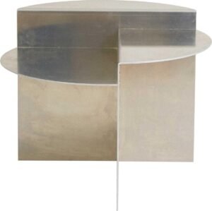 RIVET Bijzettafel - onbehandeld aluminium