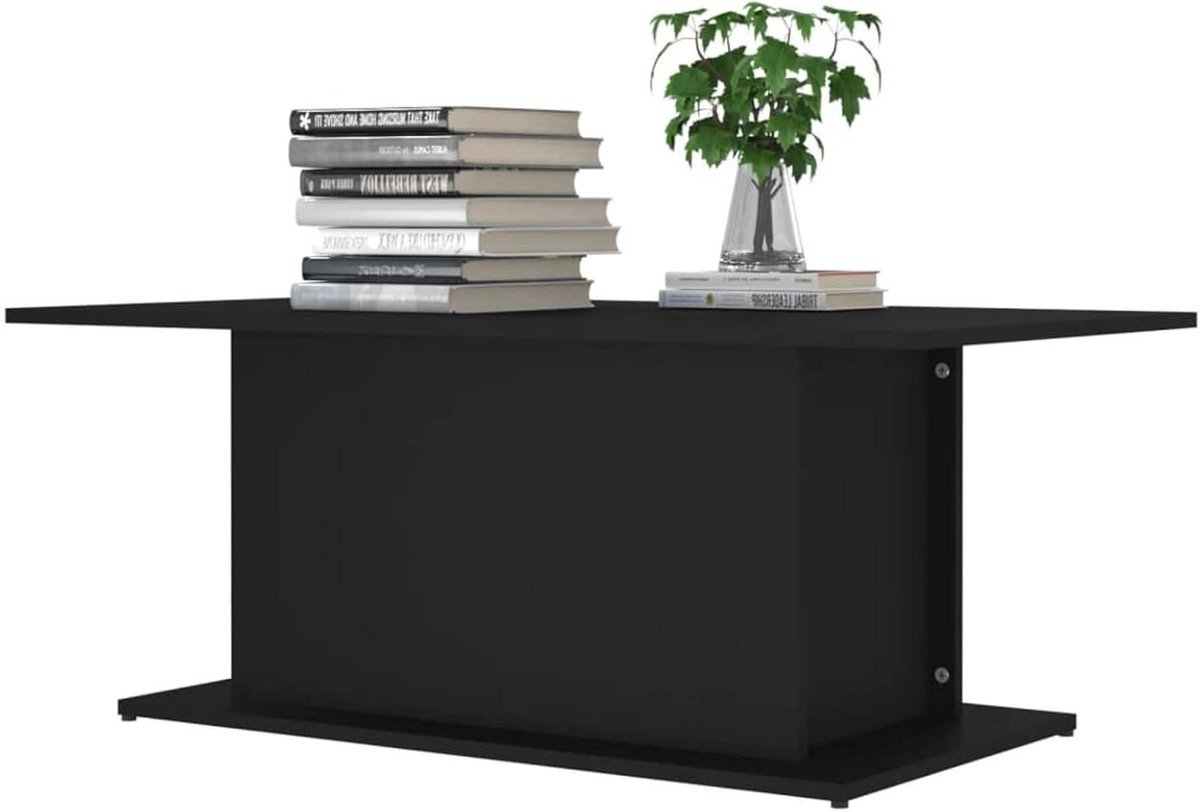 Salontafel - Bijzettafel Keukentafel - Woonkamer Inrichten - Stijlvol Functioneel - 102x55.5x40cm - Zwart