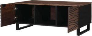 Salontafel - Koffietafel - Woonkamer Inrichten - Massief Hout - 100x54x40 cm - Bruin
