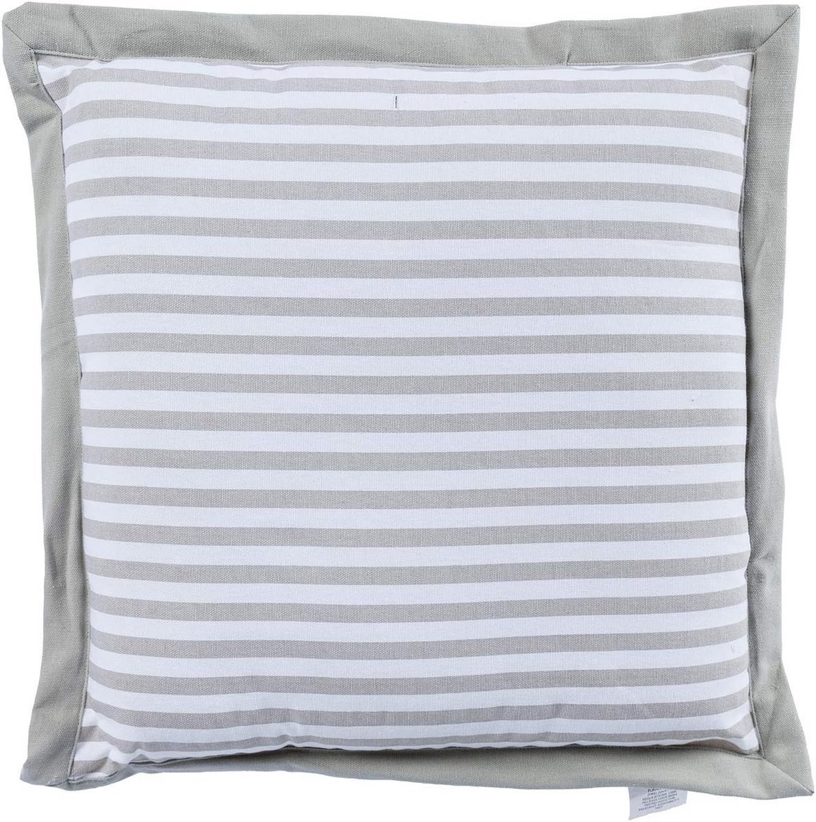 Set van 2 Gestreepte Zitkussens 40x40cm - 100% Katoen Vierkant Kussen voor Binnen en Buiten - Comfortabel en Wasbaar