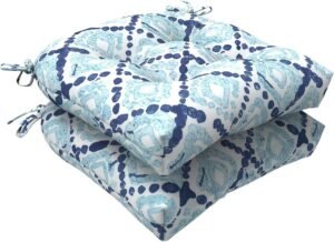 Set van 2 Ronde Tuin Zitkussens Buiten - Waterafstotend en UV-bestendig - 48x48 cm