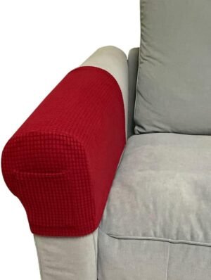 Set van 2 Universele Armsteun Hoezen met Opbergvakken voor Fauteuil en Bank