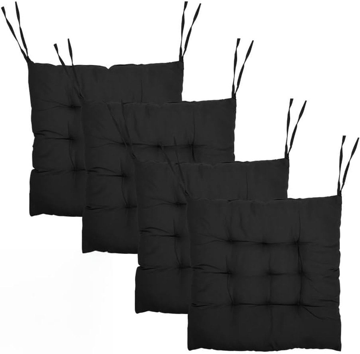 Set van 4 Comfortabele Zitkussens 40x40 cm voor Binnen en Buiten