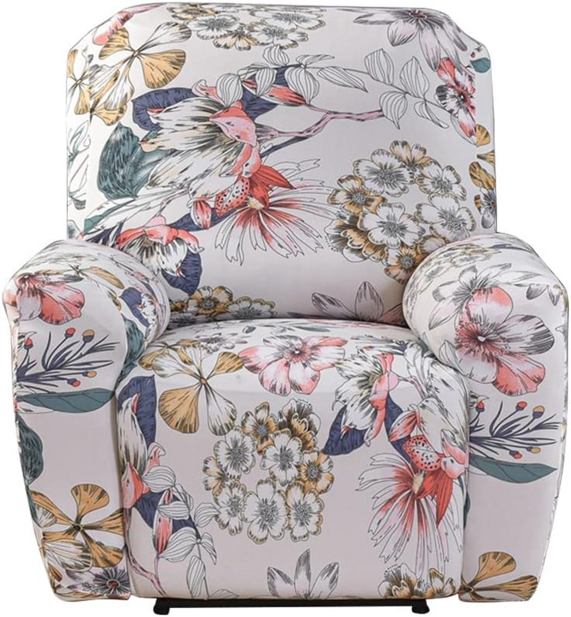 Set van 4 Stretchy Stoelhoezen voor Fauteuil met Opbergvak - Beschermhoes