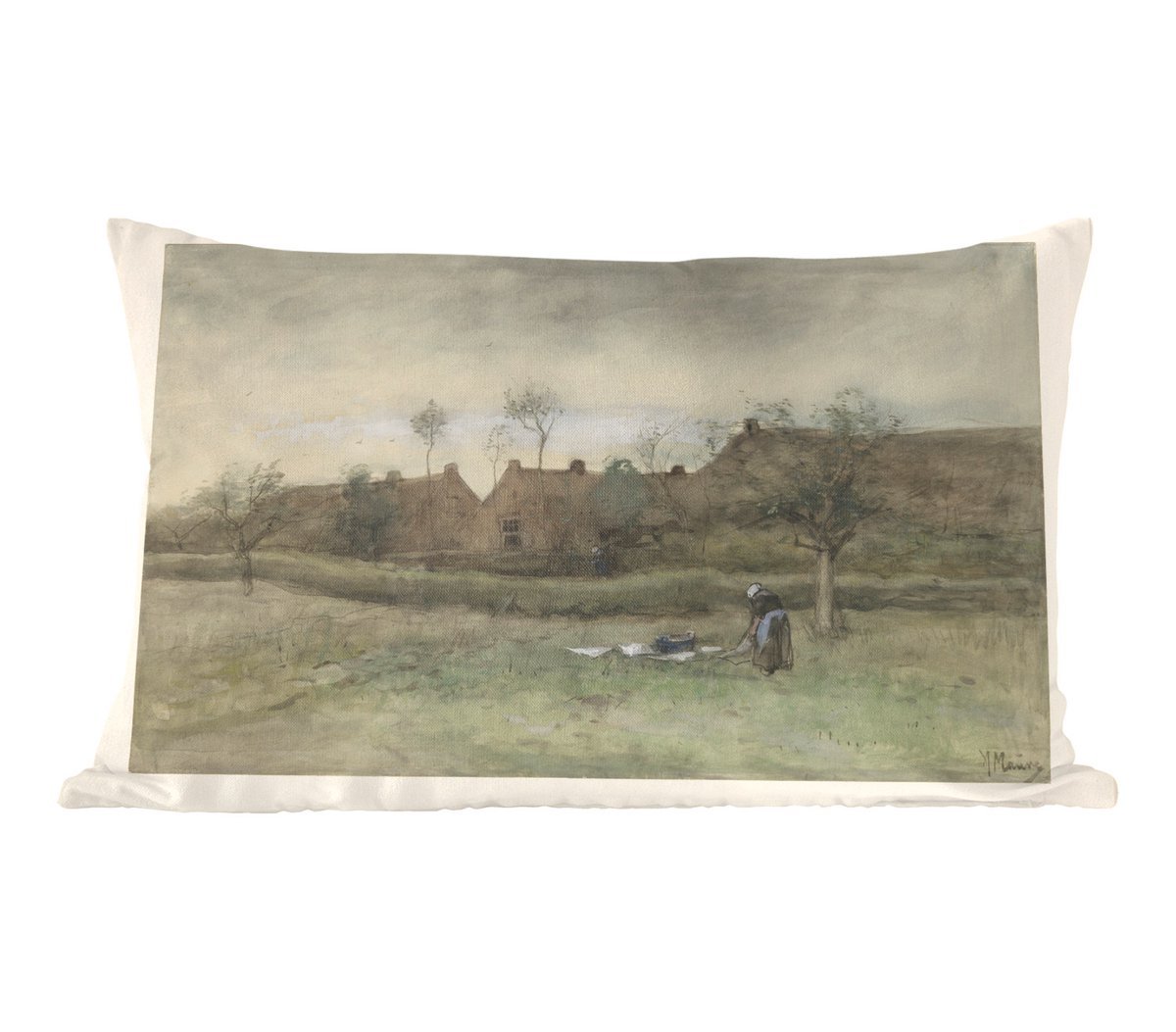Sierkussens - Kussen - Bleekveld - Schilderij van Anton Mauve - 60x40 cm - Kussen van katoen