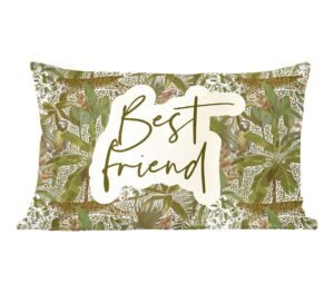 Sierkussens - Kussentjes Woonkamer - 50x30 cm - Beste vrienden - Quotes - Best friend - Spreuken