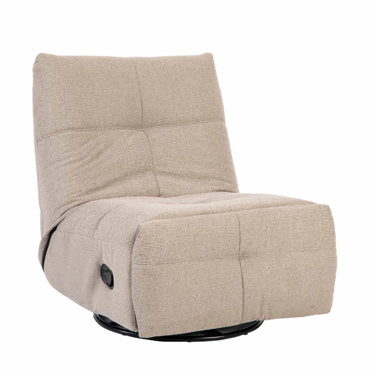 StarFurn Fauteuil Lazy - Taupe Stof - Draaibaar & Relaxfunctie