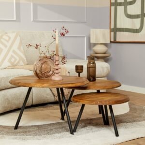 Starfurn - Salontafel Ohio - Bruin - 70x70x45 cm