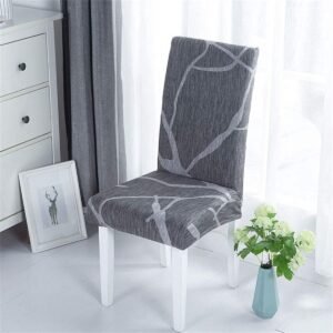 Stoelhoezen voor de eetkamerstoel, patchwork stoelhoezen, wasbaar, elastisch, geschikt voor bruiloftsdecoraties, hotels, restaurants, stijl B.