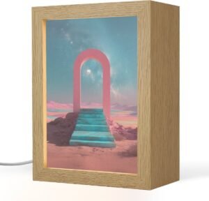 Tafellamp 15x20 cm - LED lamp - Trap - Boog - Sterrenhemel - Decoratieve tafellampen - Dimbaar - Tafellampje slaapkamer - Woonkamer binnen