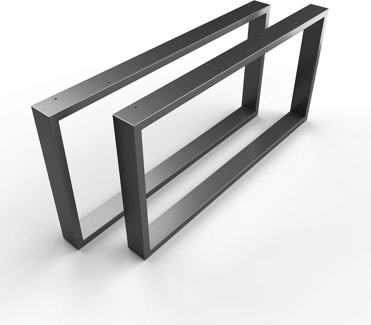 Tafelpoten set - Onderstel salontafel - Zelf meubel maken - Gepoedercoat staal - 60 cm x 40 cm - Antraciet