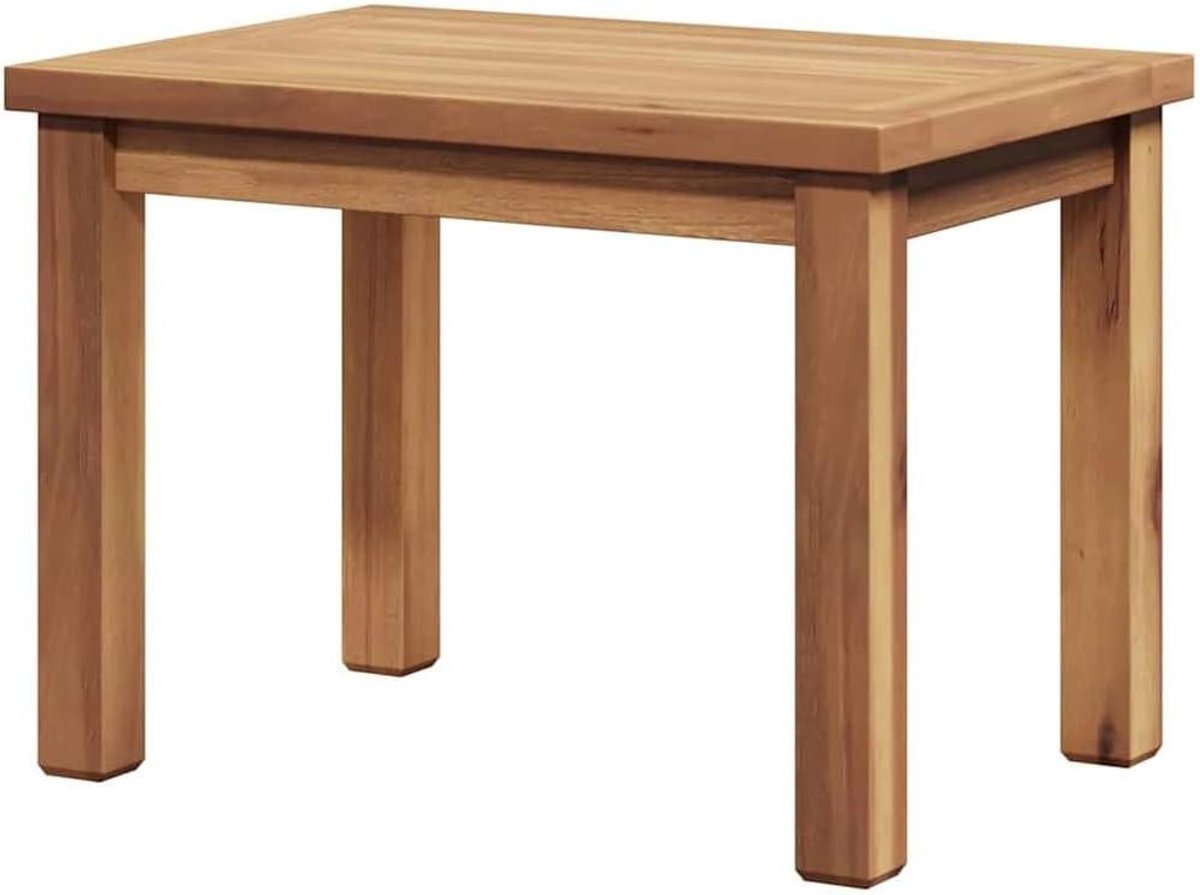 Teakhouten salontafel - Outdoor bijzettafel - Terras verfraaien - Massief hout constructie - 50 x 35 x 36 cm - Bruin