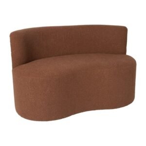 Teddy loveseat fauteuil - bruin - 71x120x71 cm