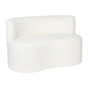 Teddy loveseat fauteuil - wit - 71x120x71 cm