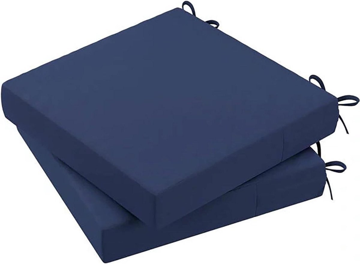 Terrasstoelkussens Set - Zitkussens Buiten - Comfortabel Zitten - Waterdichte Stof - 60x60x10cm - A3