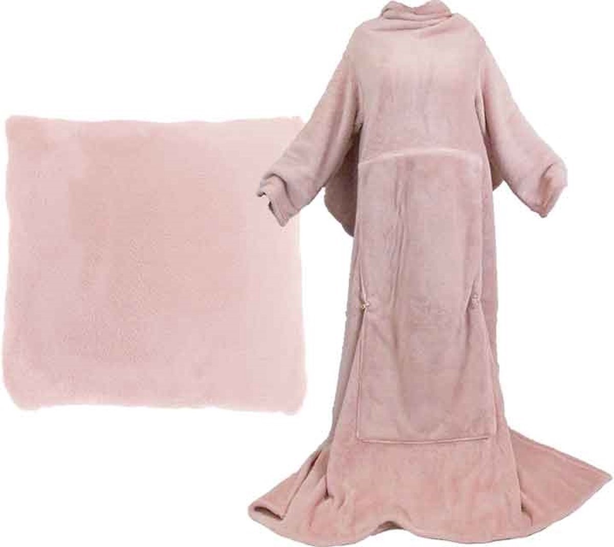 Unique Living - Plaid Snuggle old Pink -150x200cm