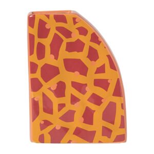 Vaas giraf - oranje - 19.8x15.3x5.2 cm