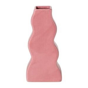 Vaas wave - roze - 17x8x5.5 cm