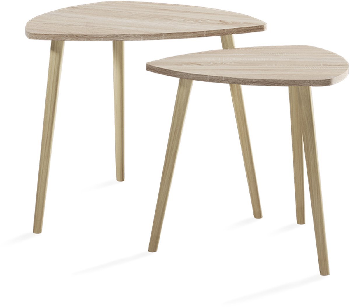 Vicco Twino Salontafel - 48 x 45 cm Set van 2 Sonoma