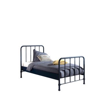 Vipack bed Bronxx - denim blauw - 90x200 cm - Leen Bakker